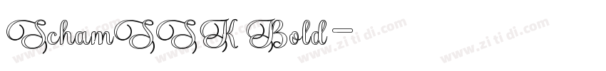 SchamSSK Bold字体转换